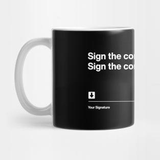 SIGN THE CONTRACT Mike Tyson Jake Paul Mug